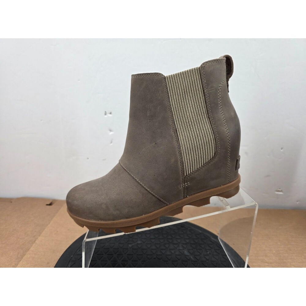 Sorel Joan of Arctic Wedge II Chelsea Boots Women's Khaki Size 9  NL3754-297